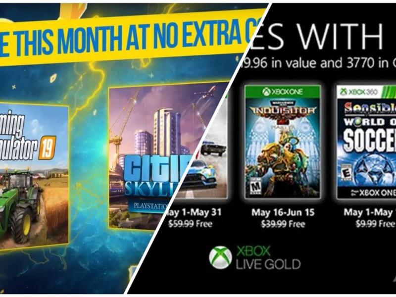 MAGGIO 2020: I giochi gratis per Playstation ed&nbsp;Xbox